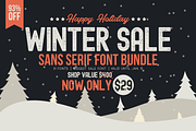 WINTER SALE - Sans Serif Bundle!, a Sans Serif Font by Graphicfresh (Thumbnail 1 of 33)