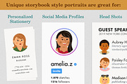 Personal Portrait Maker - FEMALE, a Person Illustration by Scott Hodges (Thumbnail 2 of 5)