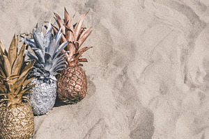 Gold, Silver, & Bronze Pineapples 2