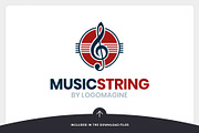 Music String Logo Template, a Branding & Logo Template by LOGOMAGINE (Thumbnail 6 of 16)