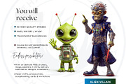 Retro Space Adventure PNG cliparts, a Decorative Illustration by ThatsDesignArt (Thumbnail 2 of 10)