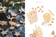 Christmas Baking Watercolor Clipart, a Food Illustration by natalisart (Thumbnail 3 of 15)