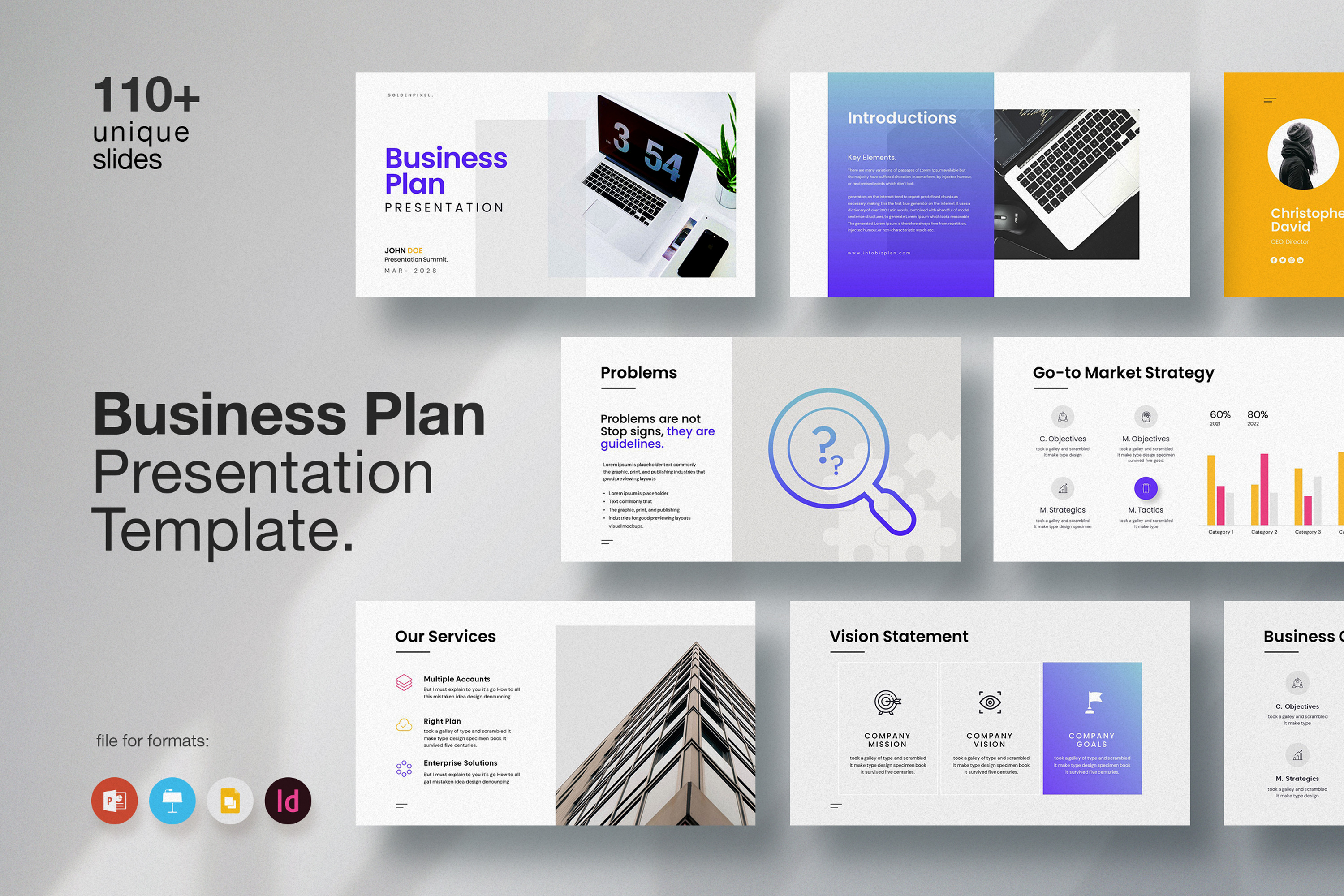 Business Plan PowerPoint Template, a Presentation Template by ...