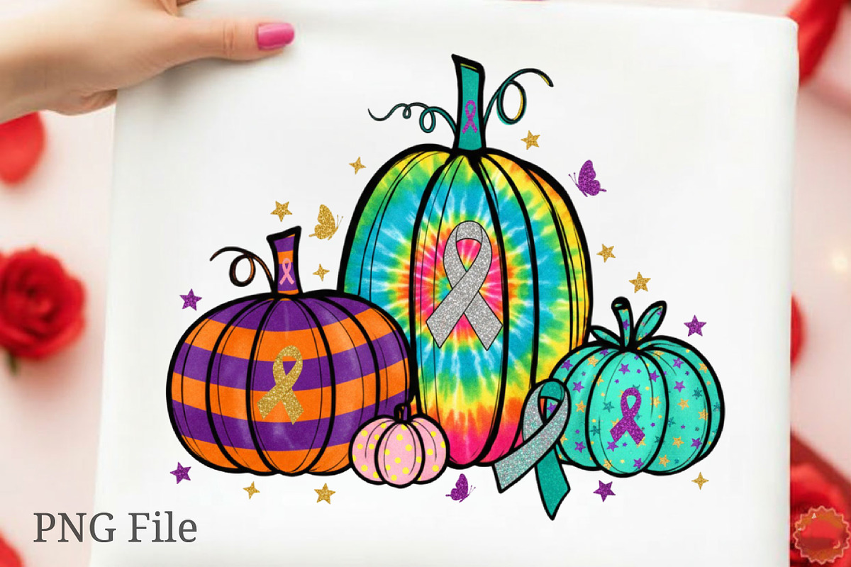 Leopard Pumpkin Breast Cancer Png, an Illustration by designcity5 (Photo 2 of 4)