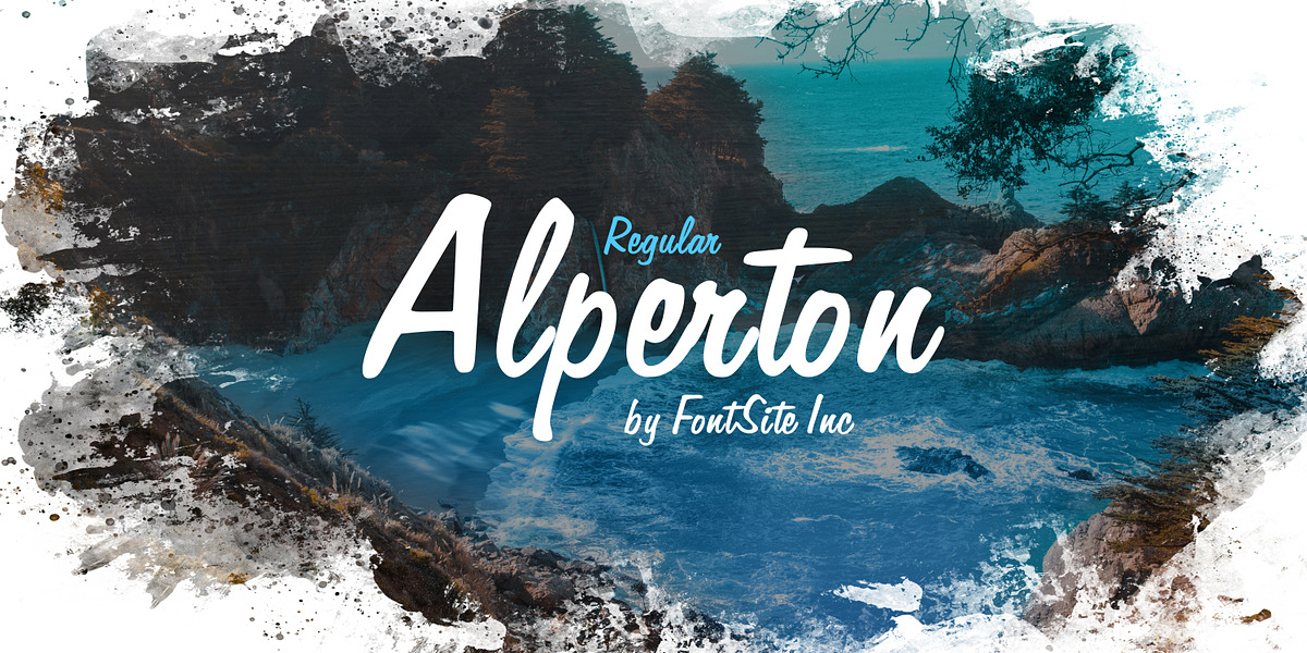 Alperton, a Script Font by FontSite Inc. (Photo 1 of 2)