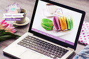 Sweeet  macarons - onepage PSD theme, a Landing Page Template by skatusic themes (Thumbnail 1 of 2)
