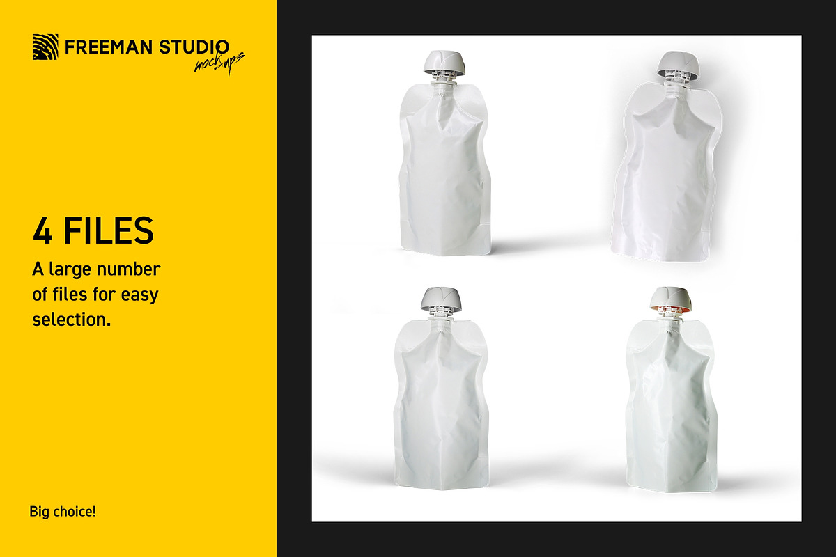 Spout Pouch Mockup, a Product Mockup by Freeman Studio (Photo 4 of 14)