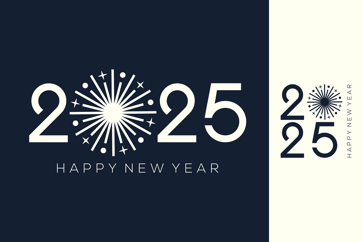 2025 Happy New Year design vector., a Branding & Logo Template by BARONSTD (Photo 6 of 6)
