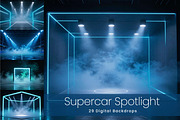 Supercar Spotlight Digital Backdrops, a Background Graphic by 3Motional (Thumbnail 1 of 19)