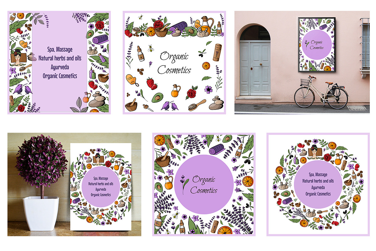 Spa, Organic Cosmetics collection, a Decorative Illustration by WildStrawberry Magic (Photo 4 of 9)