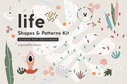 Organic Shapes & Patterns Kit, a Pattern Graphic by Flow with it (Thumbnail 1 of 12)
