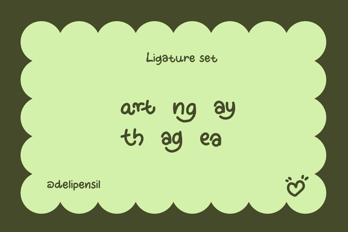 Bumiku - Handwritten Nature Typeface, a Handwritten Font by delipensil (Photo 9 of 12)