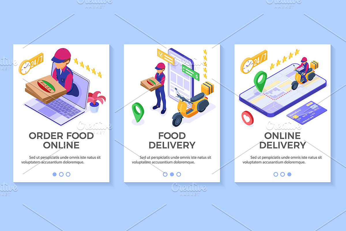 Online food pizza order delivery, a Food Illustration by TAlex (Photo 1 of 4)