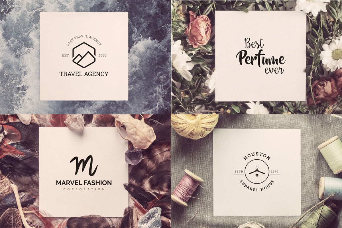 120 Minimal Typography Logos Bundle, a Branding & Logo Template by XpertgraphicD (Photo 8 of 9)
