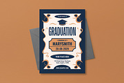 Blue Graduation Party Invitation, an Invitation Template by graphicook (Thumbnail 3 of 3)
