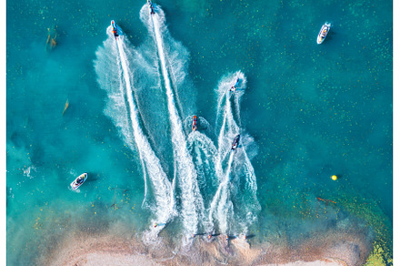 Aquabike championship on Jarun lake, a Sports & Recreation Photo by den-belitsky