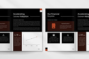 Fintech Banking Annual Report Brochu, a Brochure Template by trabaskriya (Thumbnail 4 of 6)