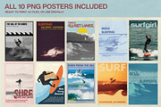 Vintage Surf Posters – Editable PSDs, a Branding & Logo Template by Golden Vision Studio (Thumbnail 6 of 7)