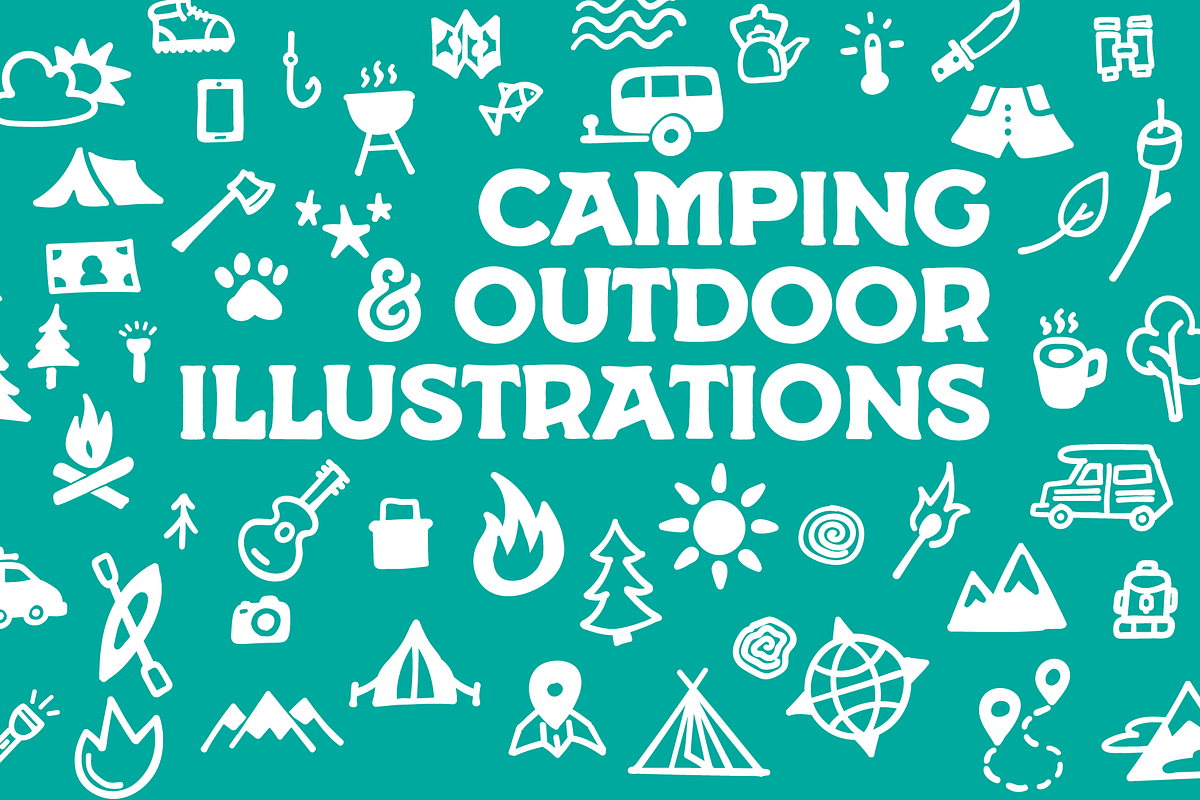 Camping & Outdoor Illustrations, an Illustration by Graticle (Photo 1 of 2)