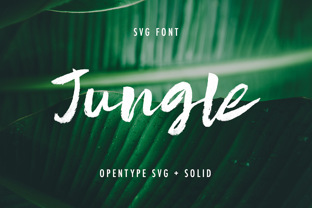 Jungle SVG font