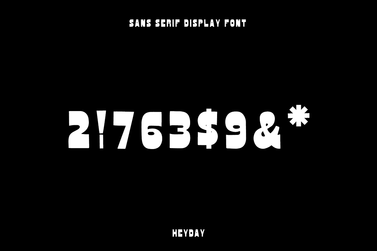 HeyDay | Sans Serif Display Font, a Sans Serif Font by Rough Patch Studio (Photo 5 of 6)