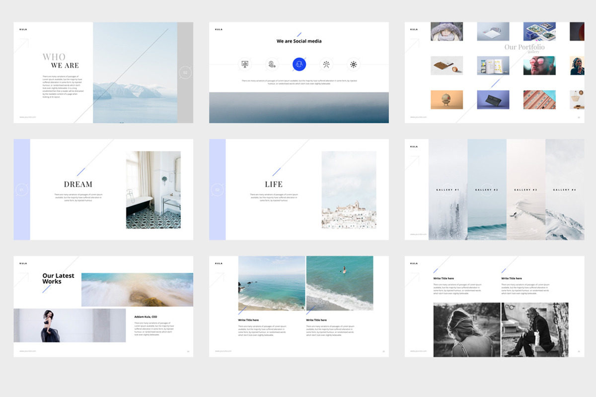 KULA Powerpoint Template, a Presentation Template by ShapeSlide