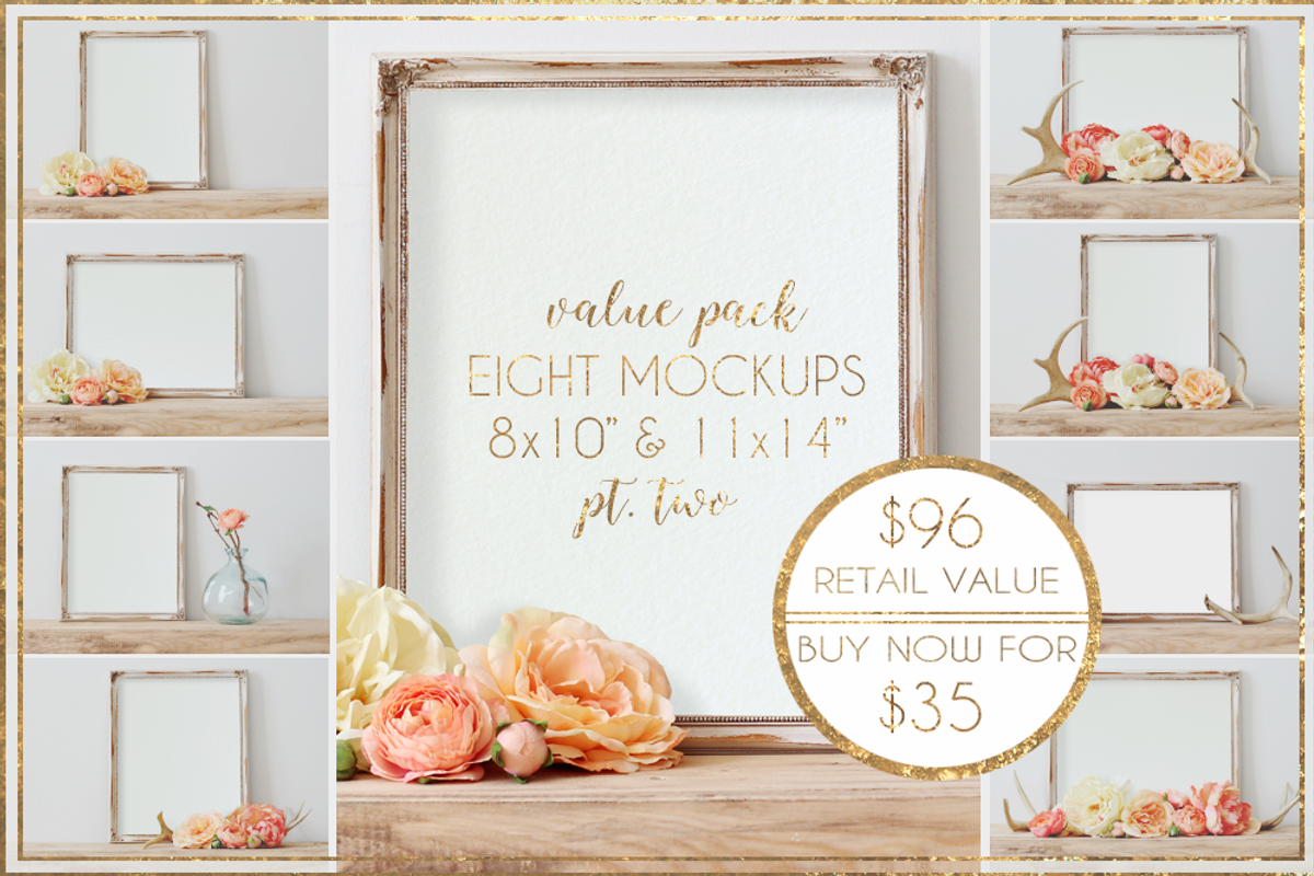 BUNDLE: 8 Mockups 8x10 & 11x14 Pt2, a Brushes & More by WeLivedHappilyEverAfter (Photo 1 of 6)