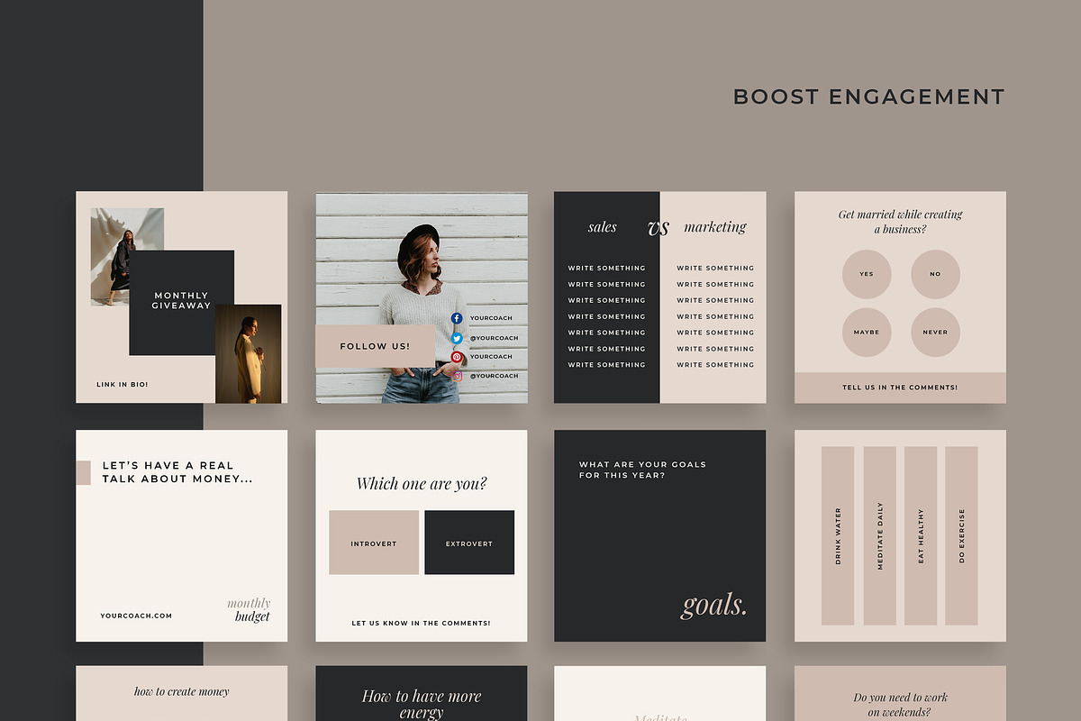 Influencer Coach | Social Media Kit, a Social Media Template by Design District (Photo 25 of 45)