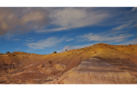 Desert and mountains clouds over the, a Nature Photo by Ungvar Studio