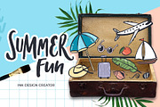Summer fun - ink design creator, an Object Graphic by Beauty Drops (Thumbnail 1 of 9)
