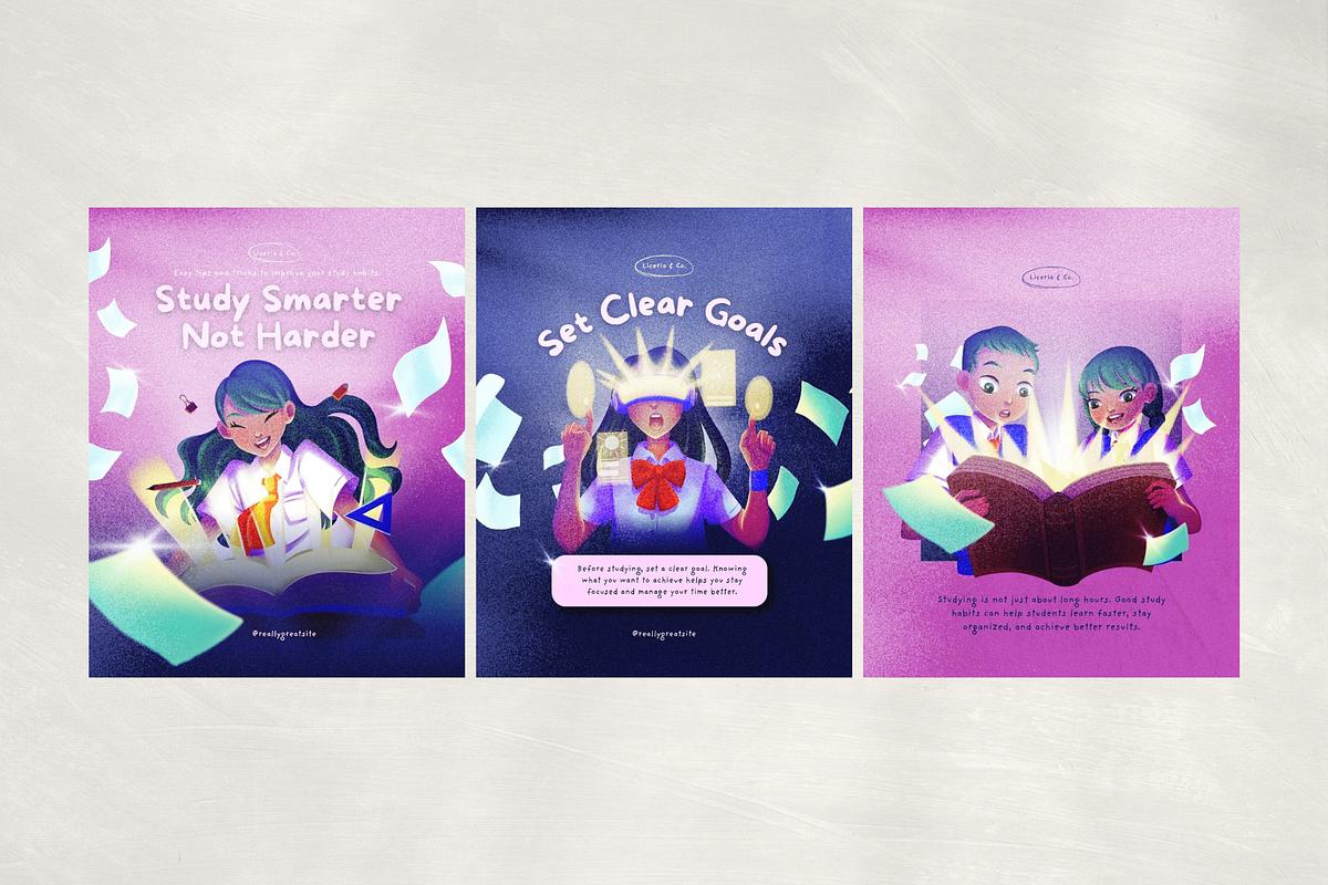 Canva Student Productivity Carousel, a Social Media Template by Dstudio (Photo 5 of 5)