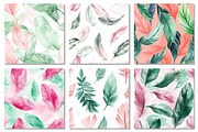 Pink & Green Feather Seamless Patter, a Texture Graphic by Dream Creation (Thumbnail 4 of 7)