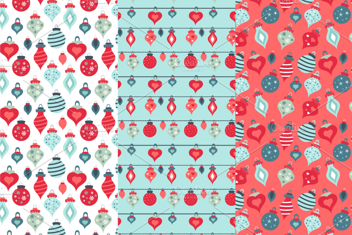 Christmas vector seamless pattern, a Pattern Graphic by MM Studio (Photo 3 of 5)