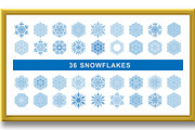 Set of Round Vector Snowflakes With, a Graphic by FineArtStudio (Thumbnail 3 of 3)