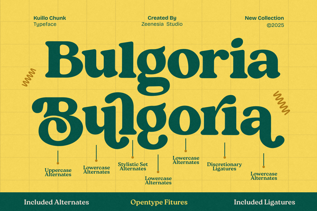Kuillo Chunk, a Serif Font by zeenesia (Photo 2 of 19)