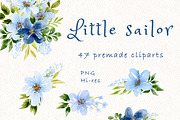 Little sailor nursery clipart, an Animal Illustration by heyiamalice (Thumbnail 2 of 12)