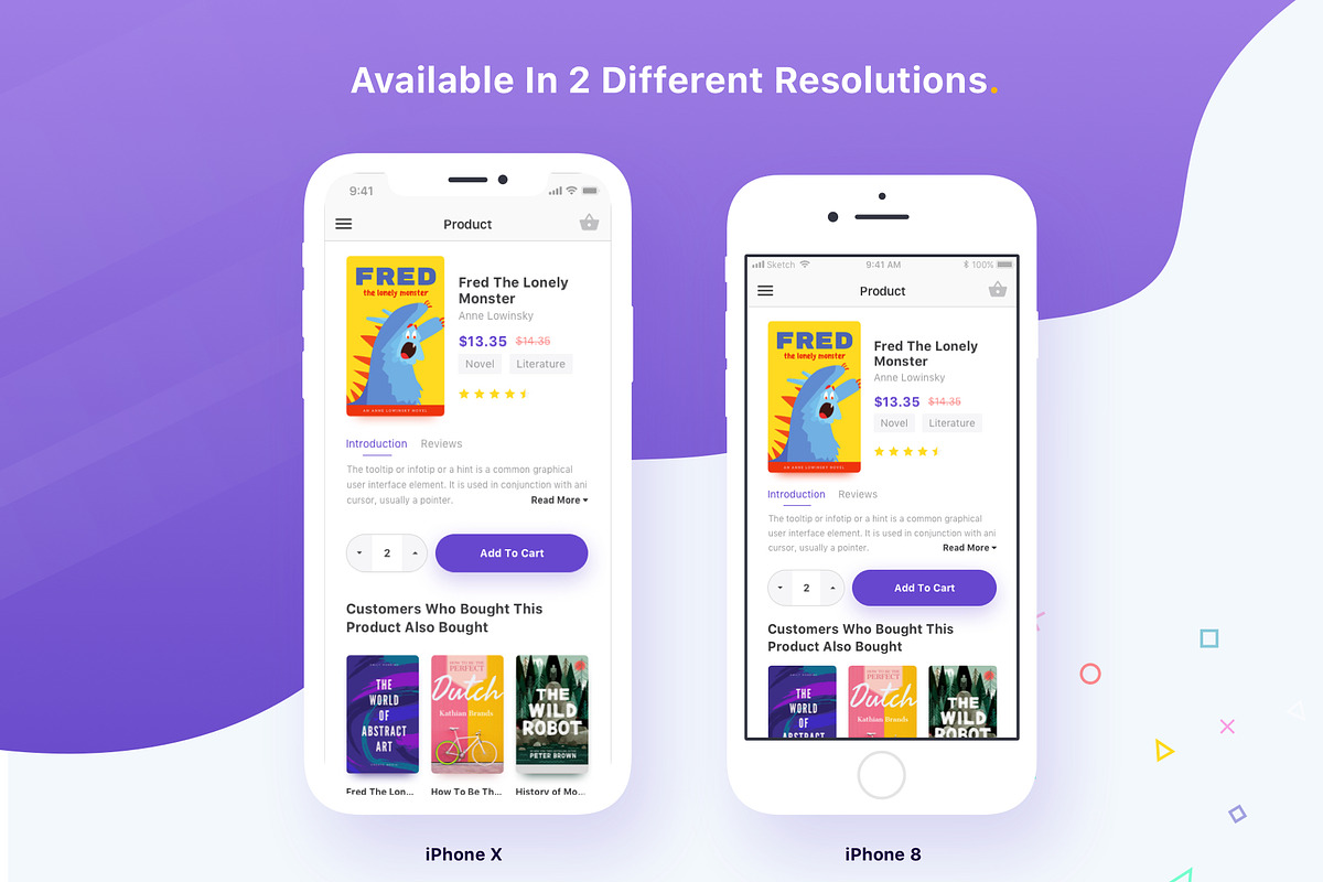 Bookly - iOS Sketch App Template, a Templates & Theme by Pentaclay (Photo 5 of 7)
