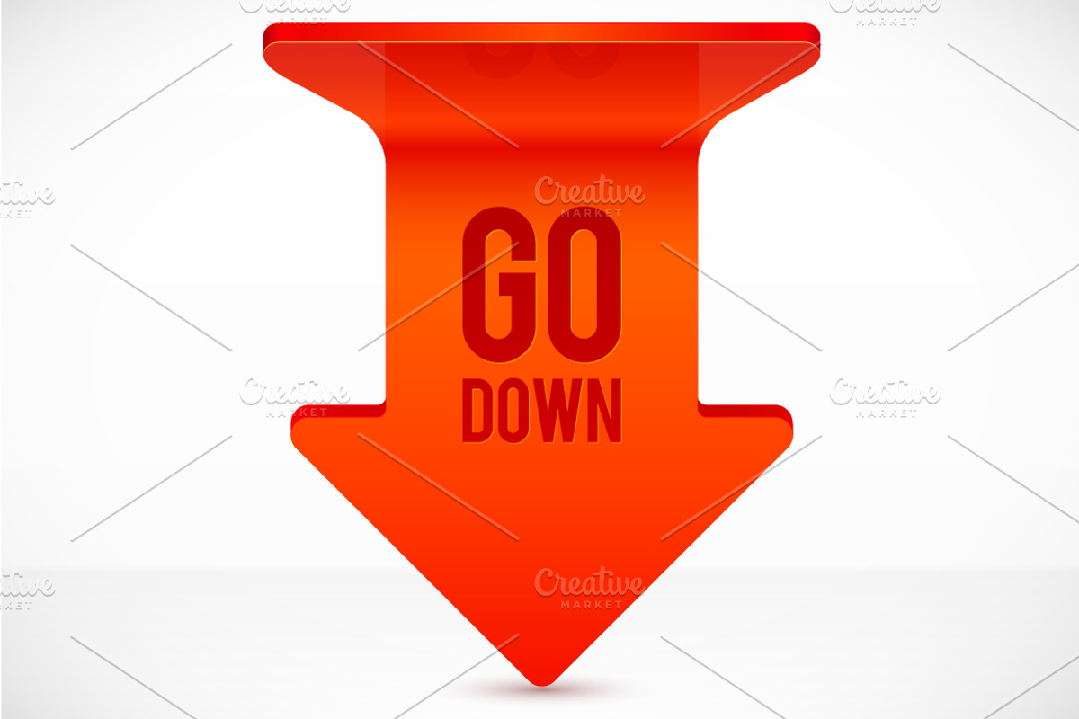 Set of 4 realistic vector arrows preview 5