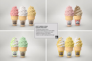 Soft Serve Cone Sleeve Mockup, a Packaging Mockup by INCDesign (Thumbnail 2 of 8)