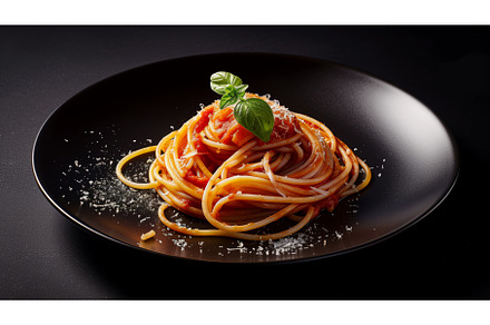 Elegant presentation of spaghetti, a Food & Drink Photo by Sergey Kotenev