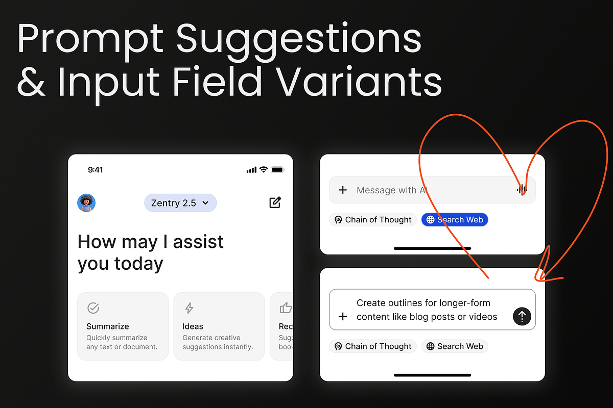 AI Chatbot Vercel UI Kit for Figma, an UI Kit Template by SupperNoodle (Photo 5 of 8)