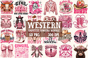 Western Bundle Png, Coquette Cowgirl, an Object Illustration by Sublimation Artist (Thumbnail 1 of 3)