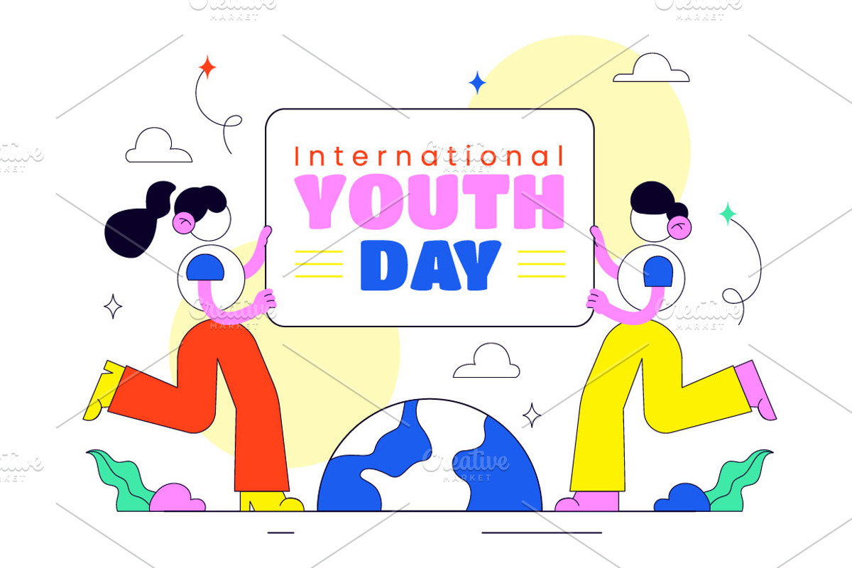 10 International Youth Day, a Person Illustration by denayunebgt (Photo 4 of 4)