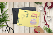 Printable Birthday Card, a Card Template by DesignTreasureID (Thumbnail 2 of 5)
