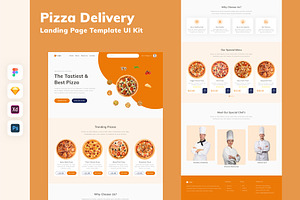 Pizza Delivery Landing Page Template