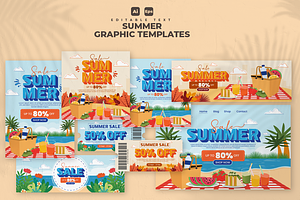 Summer Set Graphic Design V22, a Flyer Template by twinstd