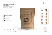 Food Pouch Packaging Mockup Template, a Packaging Mockup by DesignRushMarket (Thumbnail 1 of 11)
