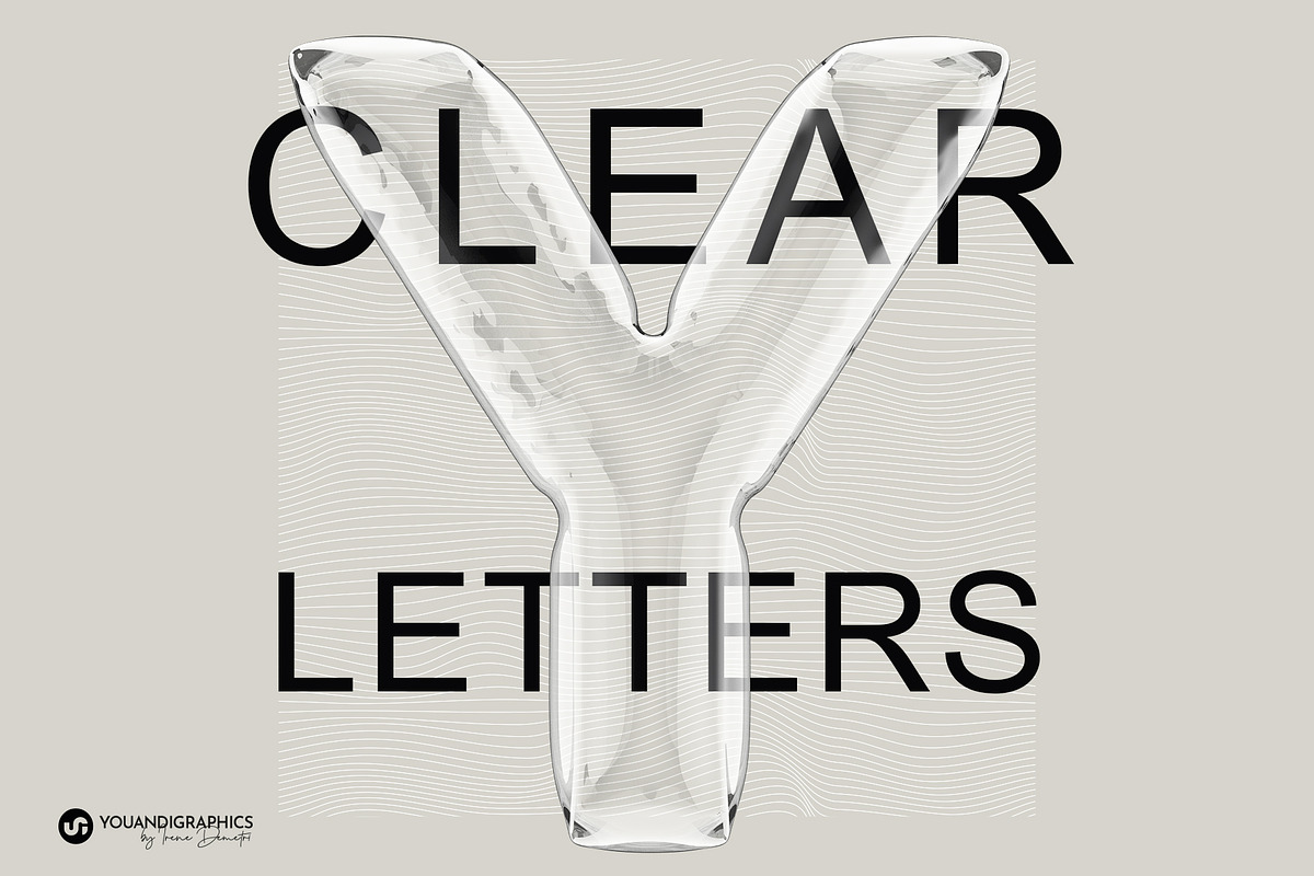 Airy 3D Lettering Set, a Graphic by Youandigraphics (Photo 2 of 13)