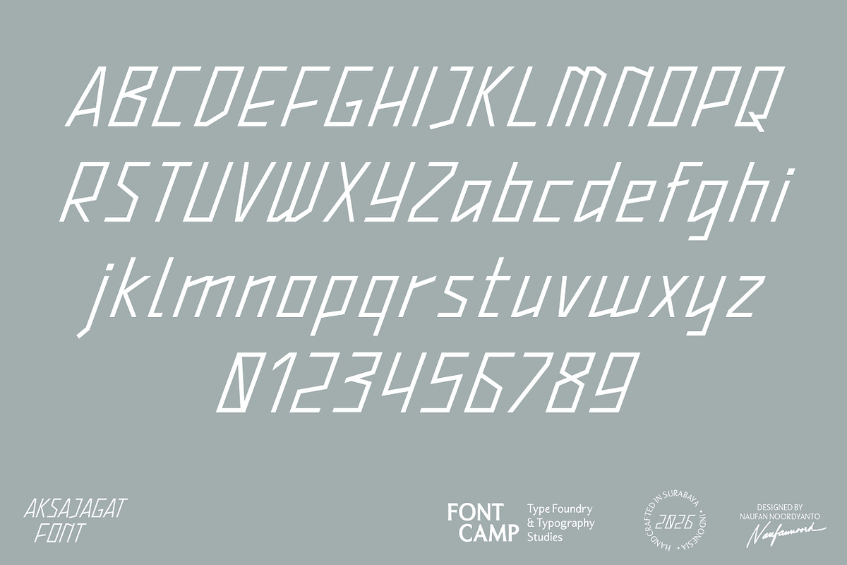 Aksajagat Font, a Sans Serif Font by Fontcamp Type Foundry (Photo 2 of 14)