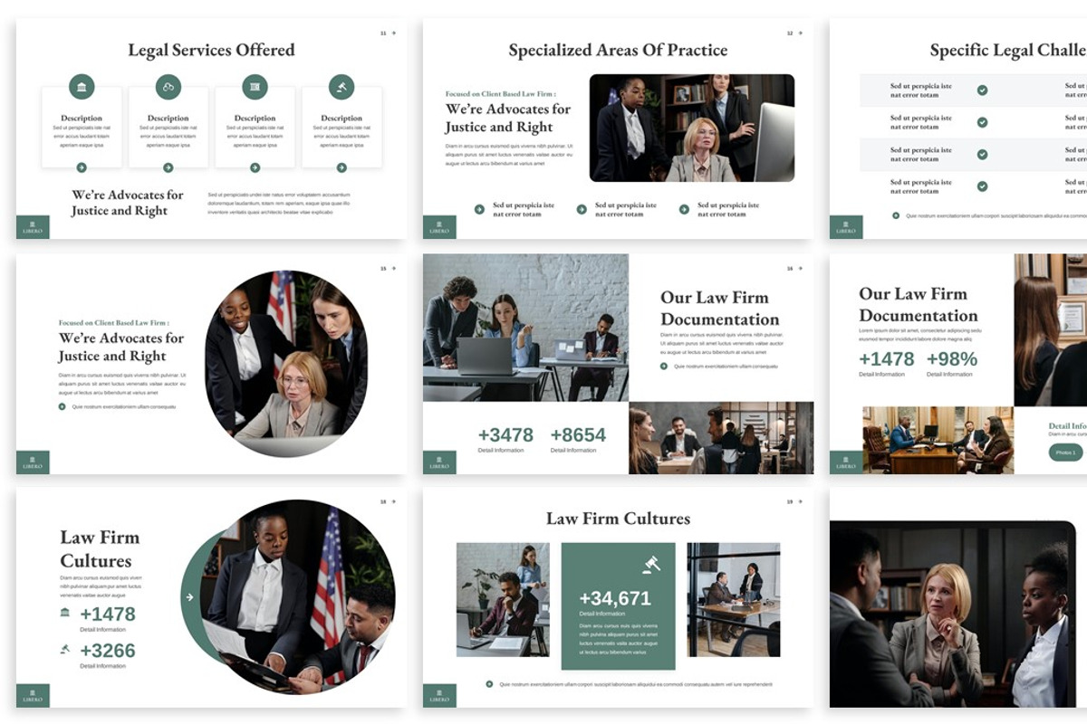 Libero - Law Firm Keynote Template, a Presentation Template by SlideFactory (Photo 3 of 4)